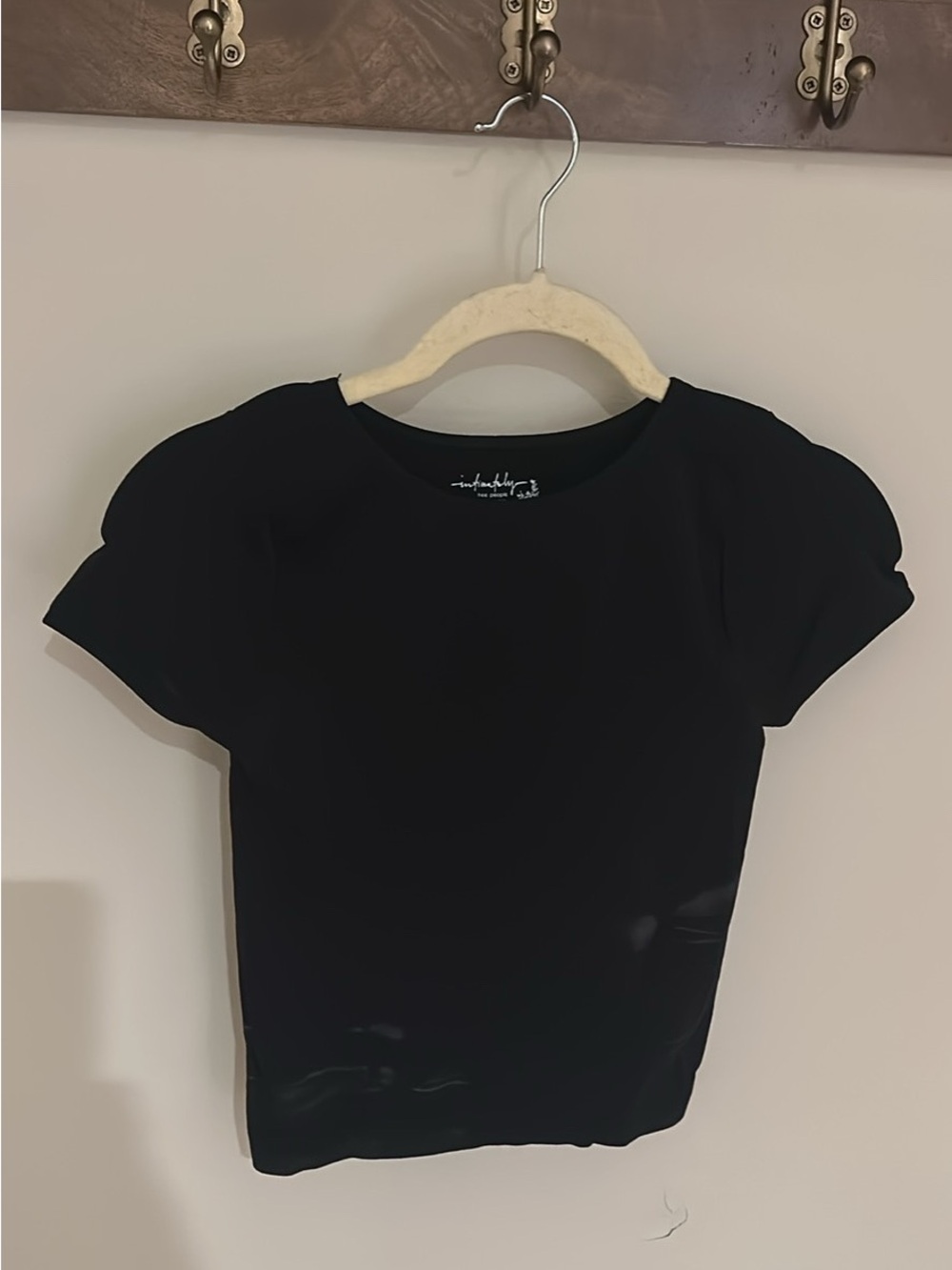 intimately free people black short sleeve top XS/S